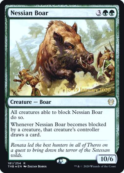 Nessian Boar PTHB-181S Theros Beyond Death Promos Magic card