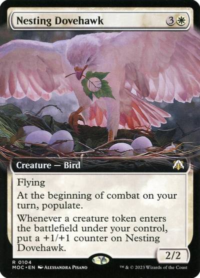 Nesting Dovehawk MOC-104 March of the Machine Commander Magic card