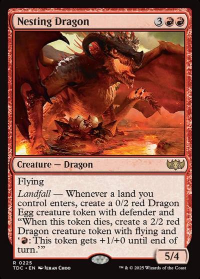 Nesting Dragon TDC-225 Tarkir: Dragonstorm Commander Magic card