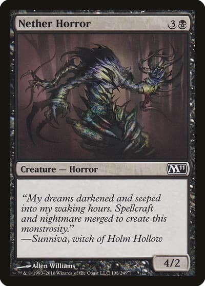 Nether Horror 108 Magic 2011 Magic card