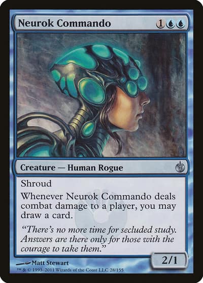 Neurok Commando 28 Mirrodin Besieged Magic card