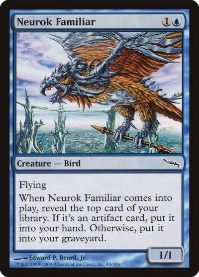 Neurok Familiar 43 Mirrodin Magic card