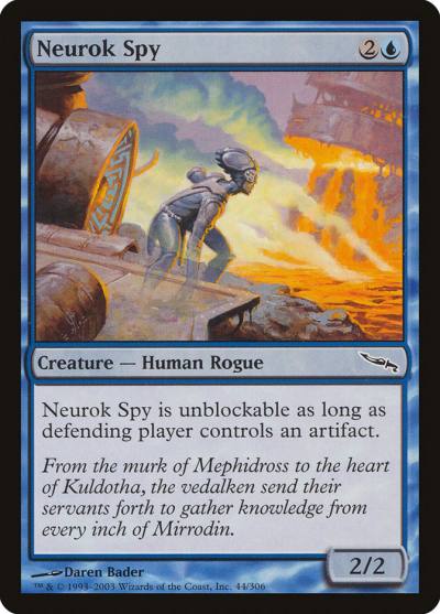 Neurok Spy 44 Mirrodin Magic card