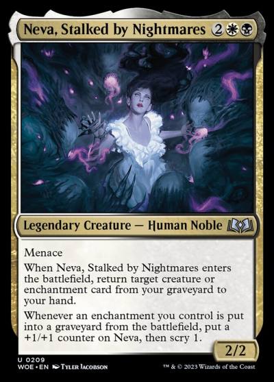 Neva, Stalked by Nightmares 209 Wilds of Eldraine Magic card