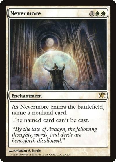 Nevermore ISD-25 Innistrad Magic card