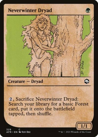 Neverwinter Dryad AFR-329 Adventures in the Forgotten Realms Magic card
