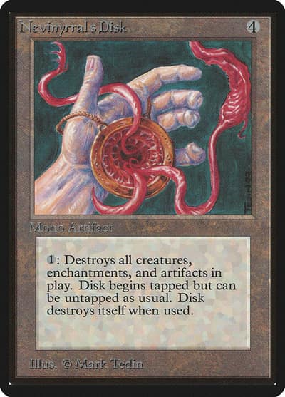 Nevinyrral's Disk LEB-267 Limited Edition Beta Magic card