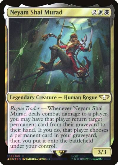 Neyam Shai Murad 40K-135STAR Warhammer 40,000 Commander Magic card