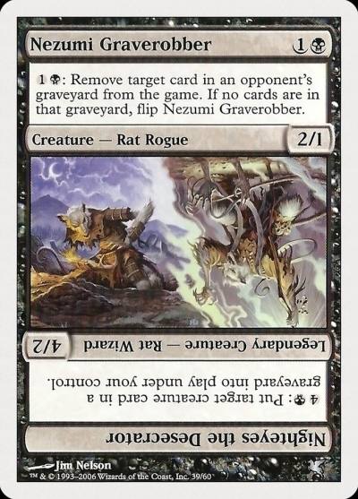 Nezumi Graverobber // Nighteyes the Desecrator PHUK-39 Hachette UK Magic card