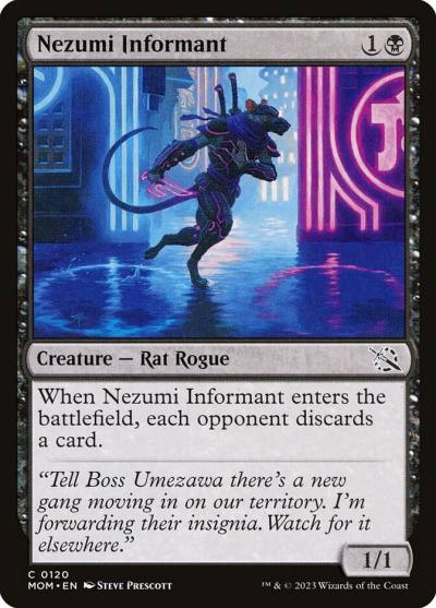 Nezumi Informant 120 March of the Machine Magic card