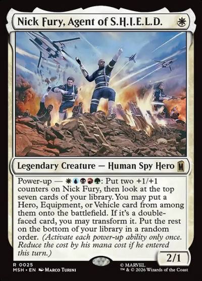 Nick Fury, Agent of S.H.I.E.L.D. MSH-25 Marvel Super Heroes Magic card