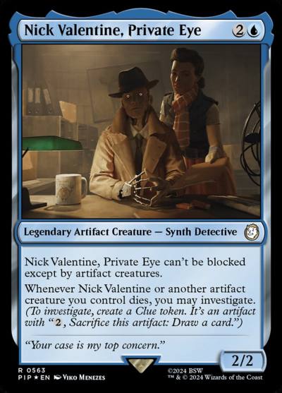 Nick Valentine, Private Eye PIP-563 Fallout Magic card
