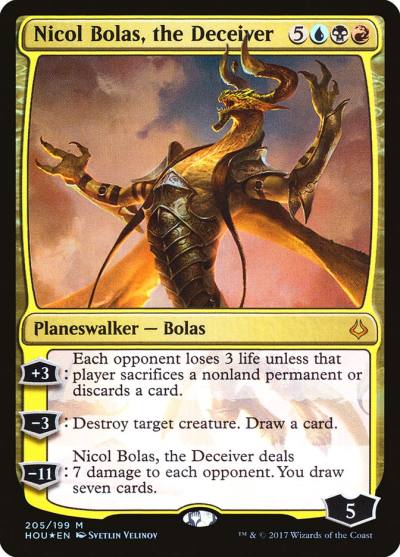 Nicol Bolas, the Deceiver HOU-205 Hour of Devastation Magic card