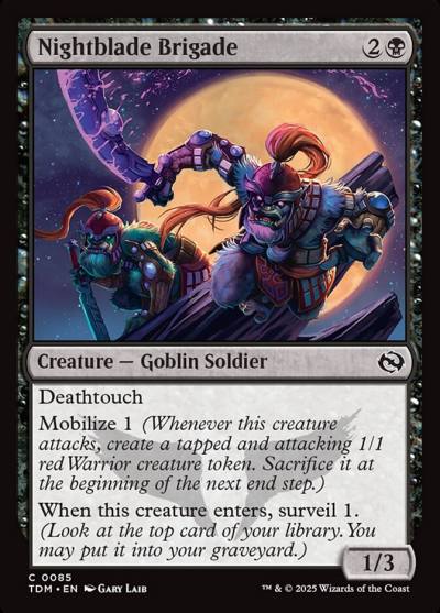 Nightblade Brigade TDM-85 Tarkir: Dragonstorm Magic card
