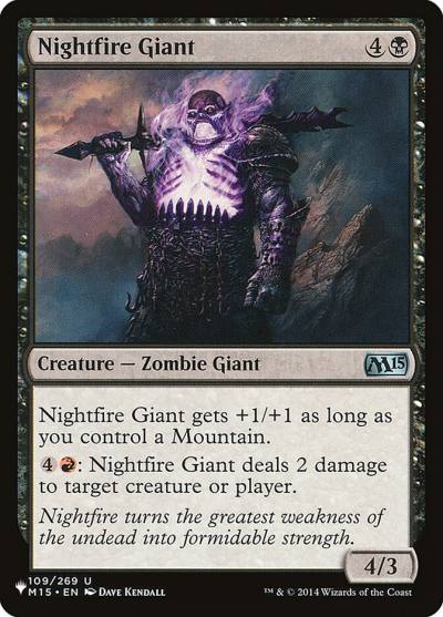 Nightfire Giant PLST-M15-109 The List Magic card