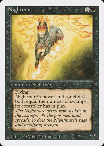 Nightmare 3ED-120 Revised Edition Magic card