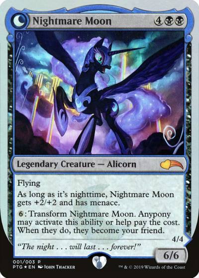 Nightmare Moon // Princess Luna PTG-1 Ponies: The Galloping Magic card