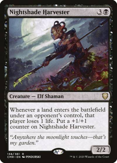 Nightshade Harvester CMR-138 Commander Legends Magic card