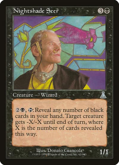 Nightshade Seer 63 Urza's Destiny Magic card