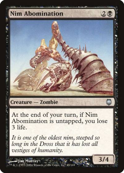Nim Abomination 49 Darksteel Magic card