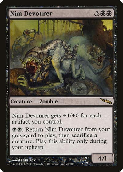 Nim Devourer 70 Mirrodin Magic card