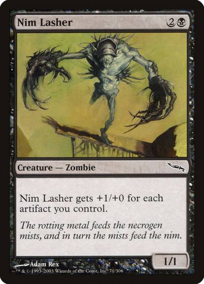 Nim Lasher 71 Mirrodin Magic card