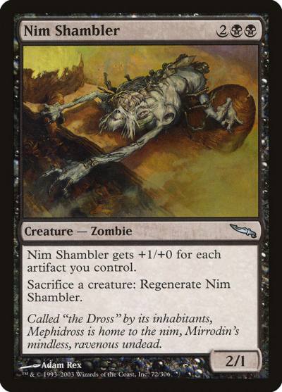 Nim Shambler 72 Mirrodin Magic card