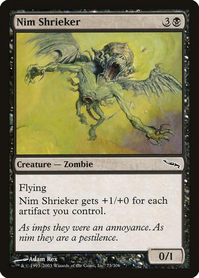 Nim Shrieker 73 Mirrodin Magic card