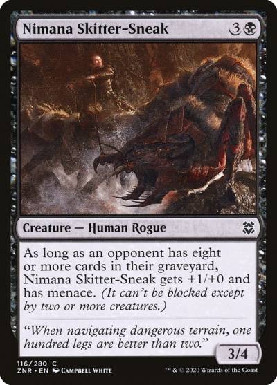 Nimana Skitter-Sneak 116 Zendikar Rising Magic card