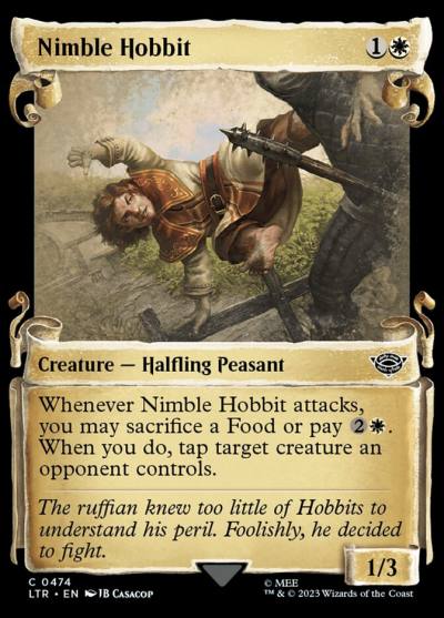 Nimble Hobbit LTR-474 The Lord of the Rings: Tales of Middle-earth Magic card