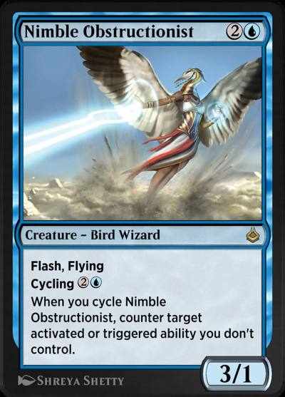 Nimble Obstructionist AKR-71 Amonkhet Remastered Magic card