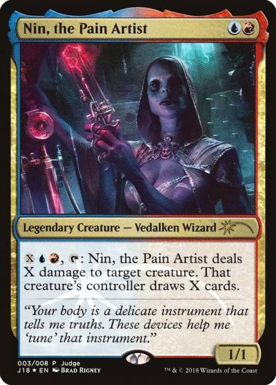 Nin, the Pain Artist J18-3 Judge Gift Cards 2018 Magic card
