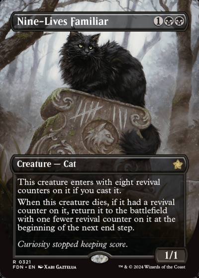 Nine-Lives Familiar FDN-321 Foundations Magic card