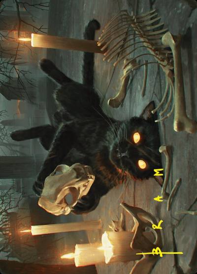 Nine-Lives Familiar // Nine-Lives Familiar AFDN-8 Foundations Art Series Magic card