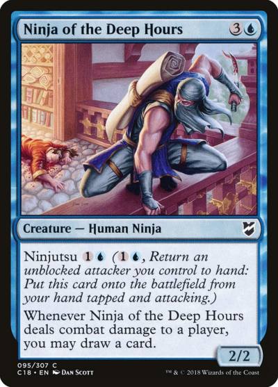 Ninja of the Deep Hours C18-95 Commander 2018 Magic card
