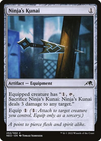 Ninja's Kunai NEO-252 Kamigawa: Neon Dynasty Magic card