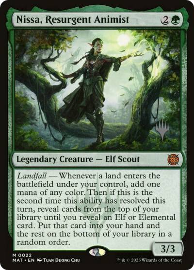 Nissa, Resurgent Animist PMAT-22P March of the Machine: The Aftermath Promos Magic card