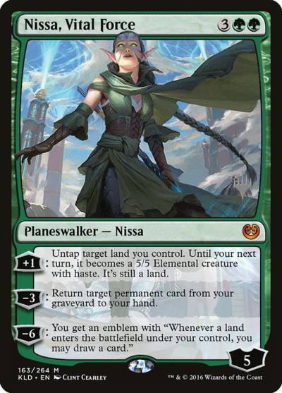 Nissa, Vital Force PKLD-163P Kaladesh Promos Magic card