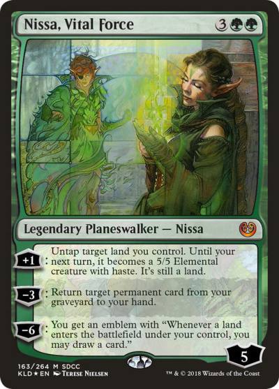 Nissa, Vital Force PS18-163 San Diego Comic-Con 2018 Magic card
