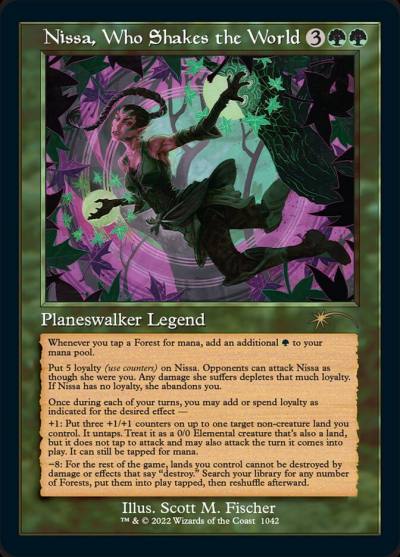 Nissa, Who Shakes the World SLD-1042 Secret Lair Drop Magic card