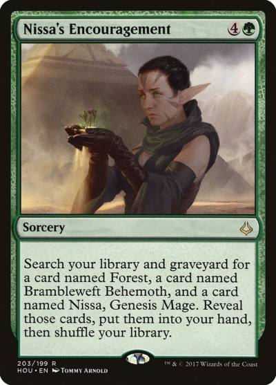 Nissa's Encouragement HOU-203 Hour of Devastation Magic card