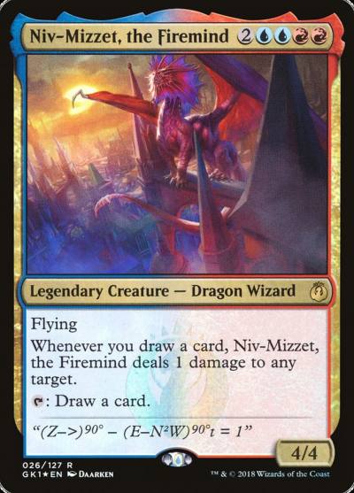 Niv-Mizzet, the Firemind GK1-26 GRN Guild Kit Magic card