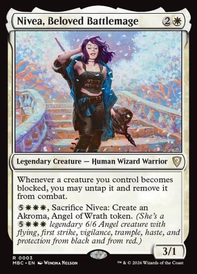 Nivea, Beloved Battlemage MBC-3 Mystery Booster Commander Edition Magic card