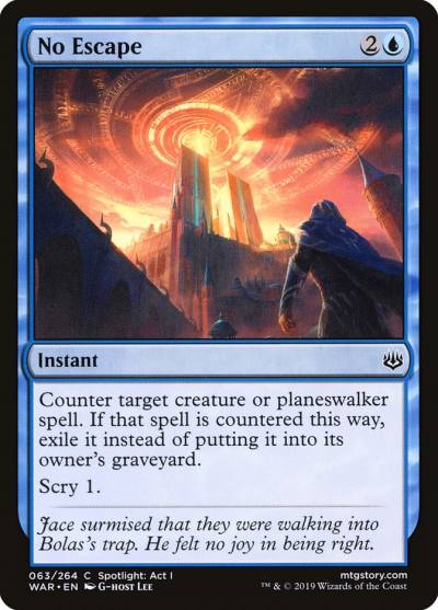 No Escape WAR-63 War of the Spark Magic card