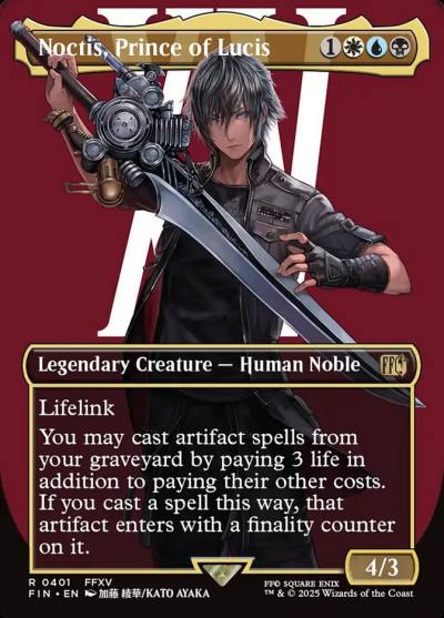 Noctis, Prince of Lucis FIN-401 Final Fantasy Magic card