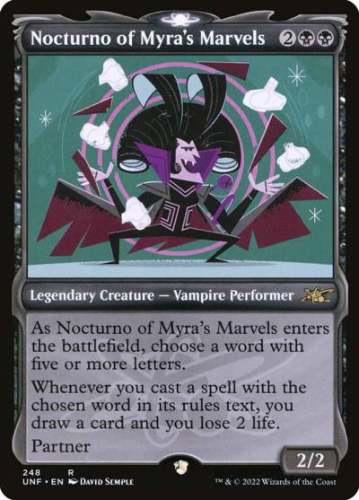 Nocturno of Myra's Marvels UNF-248 Unfinity Magic card