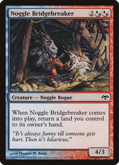 Noggle Bridgebreaker 107 Eventide Magic card