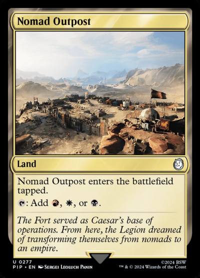 Nomad Outpost PIP-277 Fallout Magic card