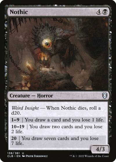 Nothic CLB-138 Commander Legends: Battle for Baldur's Gate Magic card