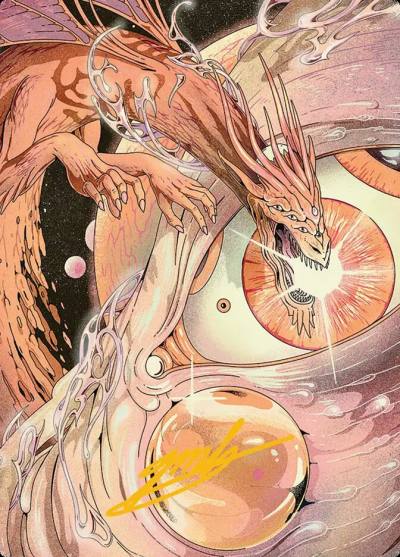 Nova Hellkite // Nova Hellkite AEOE-40 Edge of Eternities Art Series Magic card